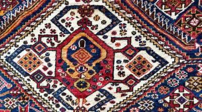 Antique Qashqai Shiraz Rug