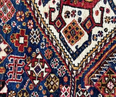 Antique Qashqai Shiraz Rug