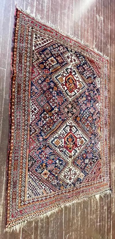 Antique Qashqai Shiraz Rug
