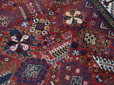 Antique Qashqai Tribal Rug