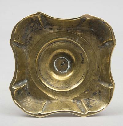 Antique Queen Anne Period Brass Candle Snuffer