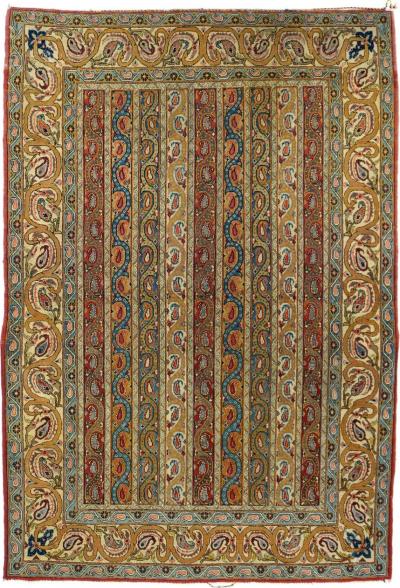 Antique Qum Rug 4 8 x 6 10 