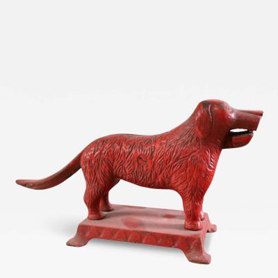 Antique Red Dog Cast Iron Nutcracker l a Althoff MFG Co