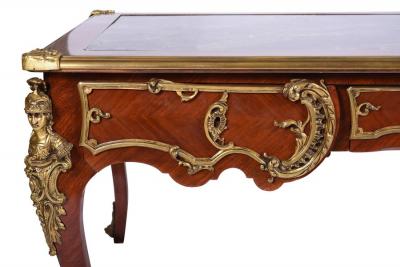 Antique Regency Louis XV style Presidential Bureau Plat Bronze