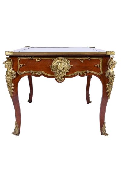 Antique Regency Louis XV style Presidential Bureau Plat Bronze