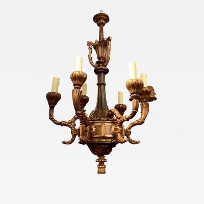 Antique Regency Style Giltwood Chandelier