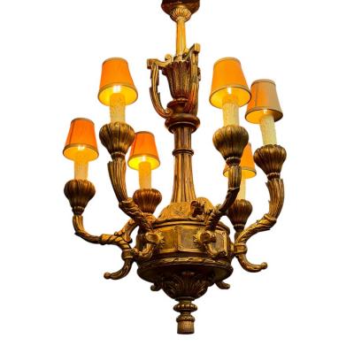 Antique Regency Style Giltwood Chandelier