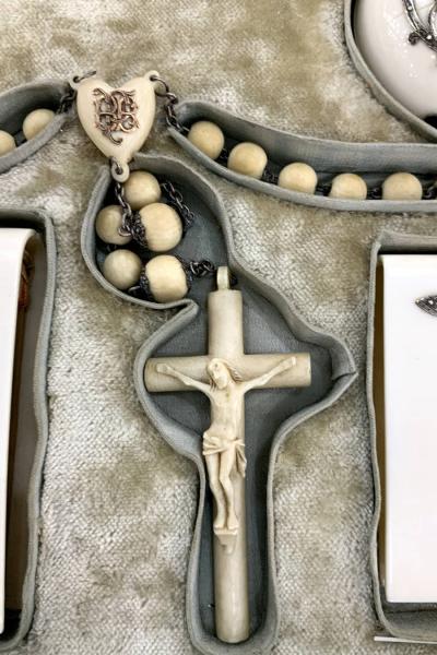 Antique Religious Catholic Mass Kit 19th century Belgium