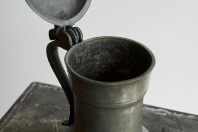 Antique Rembrandt Jug in Pewter The Netherlands 18th Century