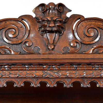 Antique Renaissance Henry II Style Buffet Sideboard Server Chiffonier