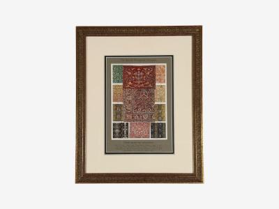 Antique Renaissance Six Framed Antique Ornament Prints 20th C 