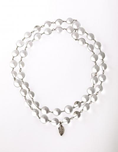 Antique Rock Crystal Pools of Light Necklace