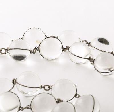 Antique Rock Crystal Pools of Light Necklace