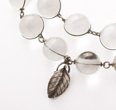Antique Rock Crystal Pools of Light Necklace