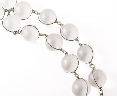 Antique Rock Crystal Pools of Light Necklace