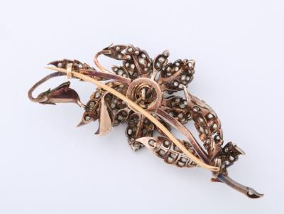 Antique Rose Diamond Brooch