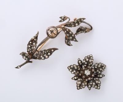 Antique Rose Diamond Brooch