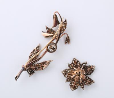 Antique Rose Diamond Brooch