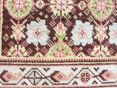 Antique Rug Unusual 34 x 66