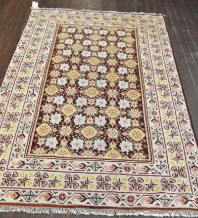 Antique Rug Unusual 34 x 66