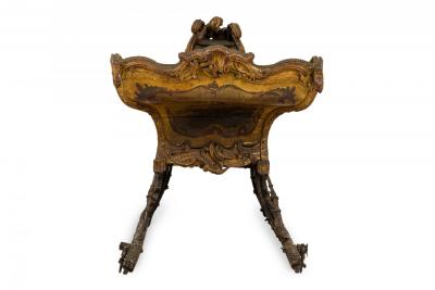 Antique Russian Carved Sleigh