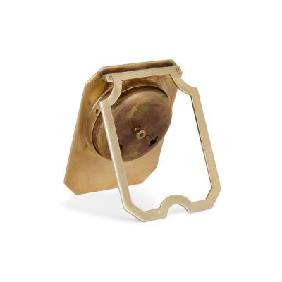 Antique Russian vermeil and enamel table clock