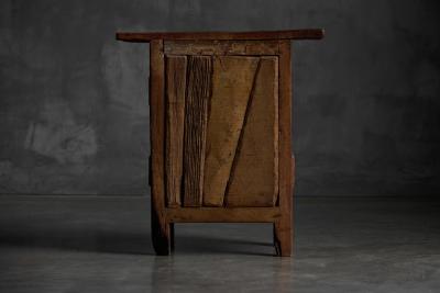 Antique Rustic Oak Cabinet France 19th Century