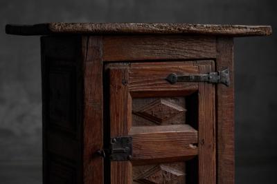 Antique Rustic Oak Cabinet France 19th Century