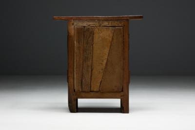 Antique Rustic Oak Cabinet France 19th Century