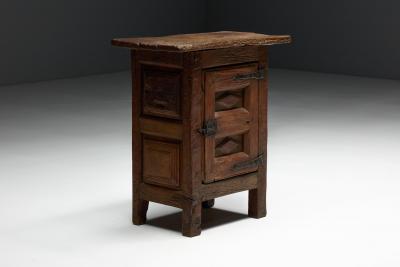 Antique Rustic Oak Cabinet France 19th Century