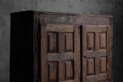Antique Rustic Oak Cabinet France Early 19th Century