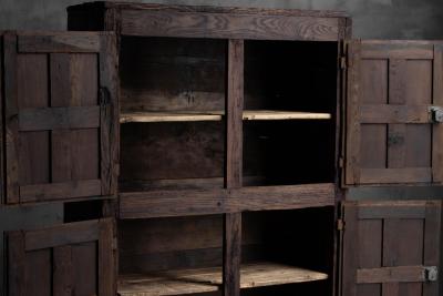 Antique Rustic Oak Cabinet France Early 19th Century