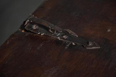 Antique Rustic Oak Coffer England Early 18th Century