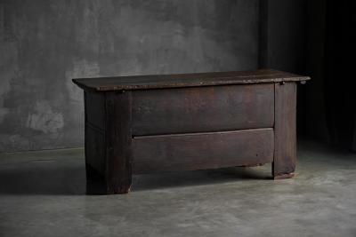 Antique Rustic Oak Coffer England Early 18th Century