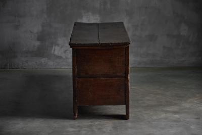 Antique Rustic Oak Coffer England Early 18th Century