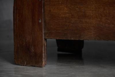 Antique Rustic Oak Coffer England Early 18th Century