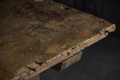 Antique Rustic Oak Trestle Table 19th Century