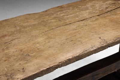 Antique Rustic Oak Trestle Table 19th Century