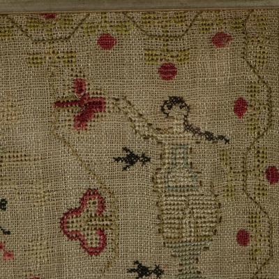 Antique Sampler 1777 by Phebe Hotham Aged 10