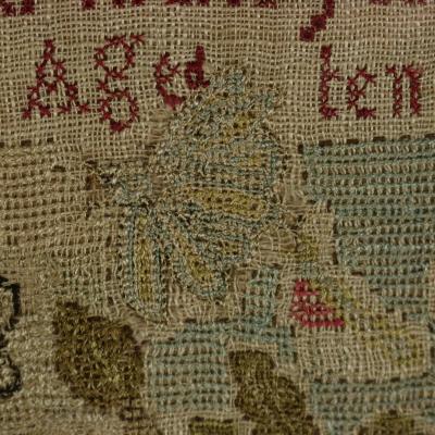 Antique Sampler 1777 by Phebe Hotham Aged 10