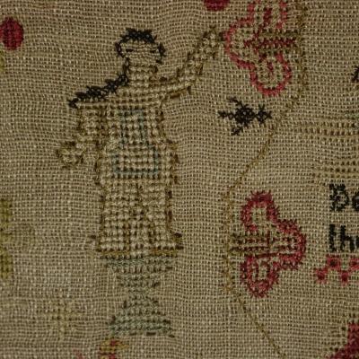 Antique Sampler 1777 by Phebe Hotham Aged 10