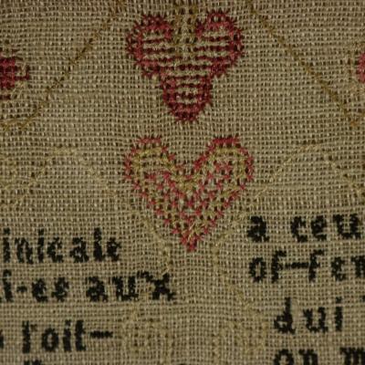 Antique Sampler 1777 by Phebe Hotham Aged 10