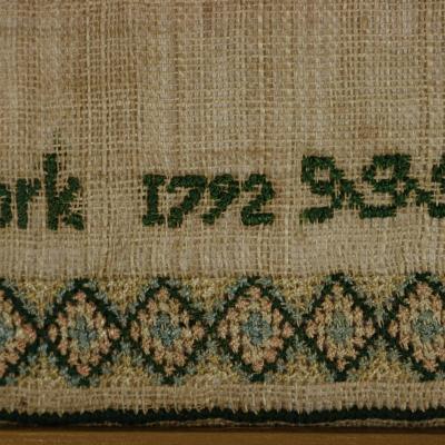 Antique Sampler 1792 by Mary Pointon