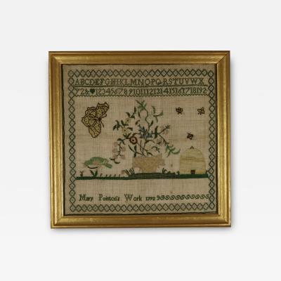 Antique Sampler 1792 by Mary Pointon