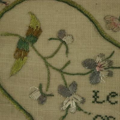Antique Sampler 1801 by Sarah Banes