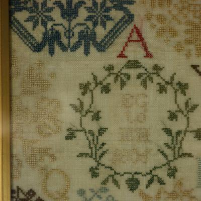 Antique Sampler 1805 Elizabeth Gregory Ackworth School