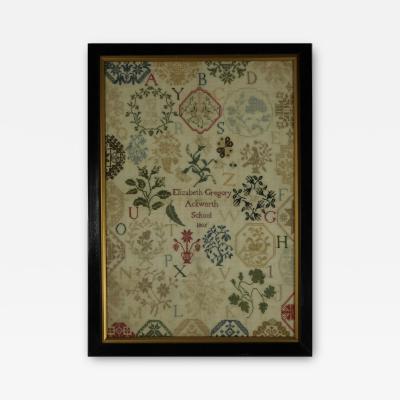 Antique Sampler 1805 Elizabeth Gregory Ackworth School