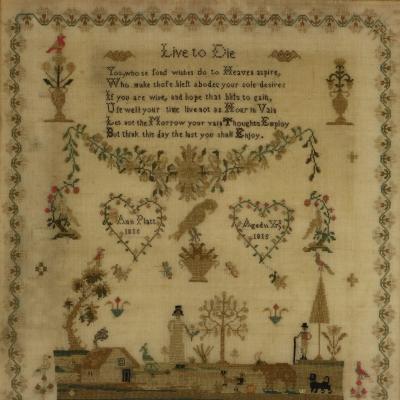 Antique Sampler 1815 by Ann Platt Aged 11