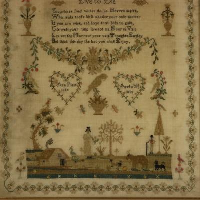 Antique Sampler 1815 by Ann Platt Aged 11