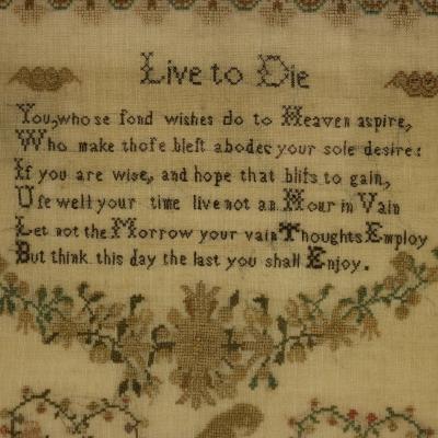 Antique Sampler 1815 by Ann Platt Aged 11